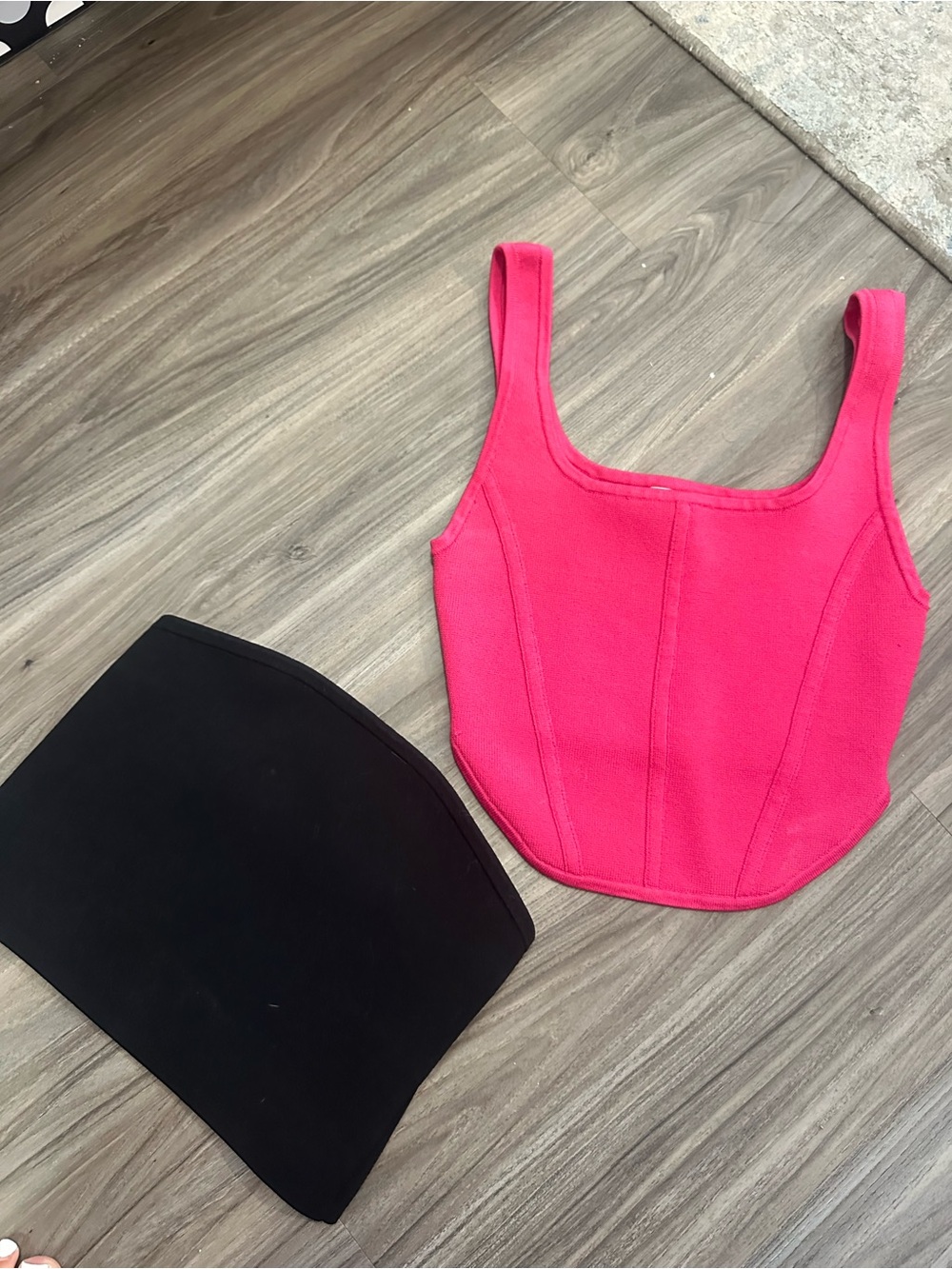 Babaton Hot Pink & Black tube top bundle